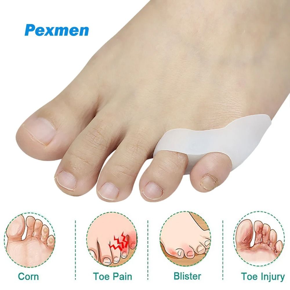Gel Pinky Toe Separator And Little Toe Protector For Callus, Corn, And Blister Relief