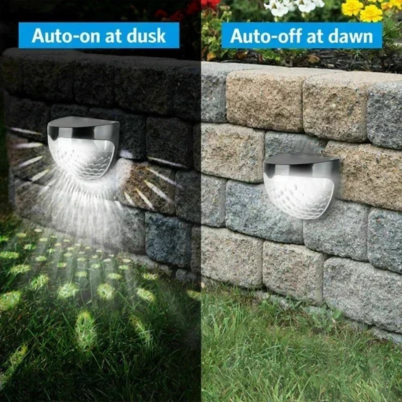 Solar Deck Light Outdoor Peel and Stick Deck Railing Lights