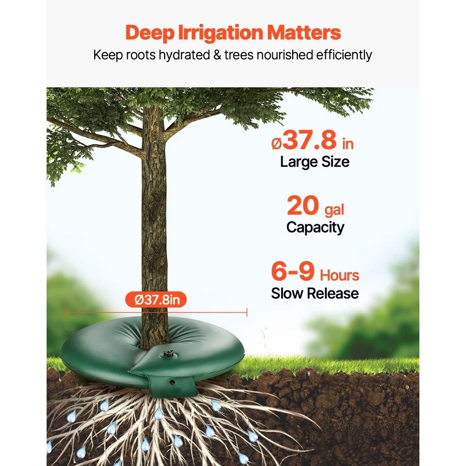 Tree Watering Ring Gallon Slow Release Drip Irrigation Bag