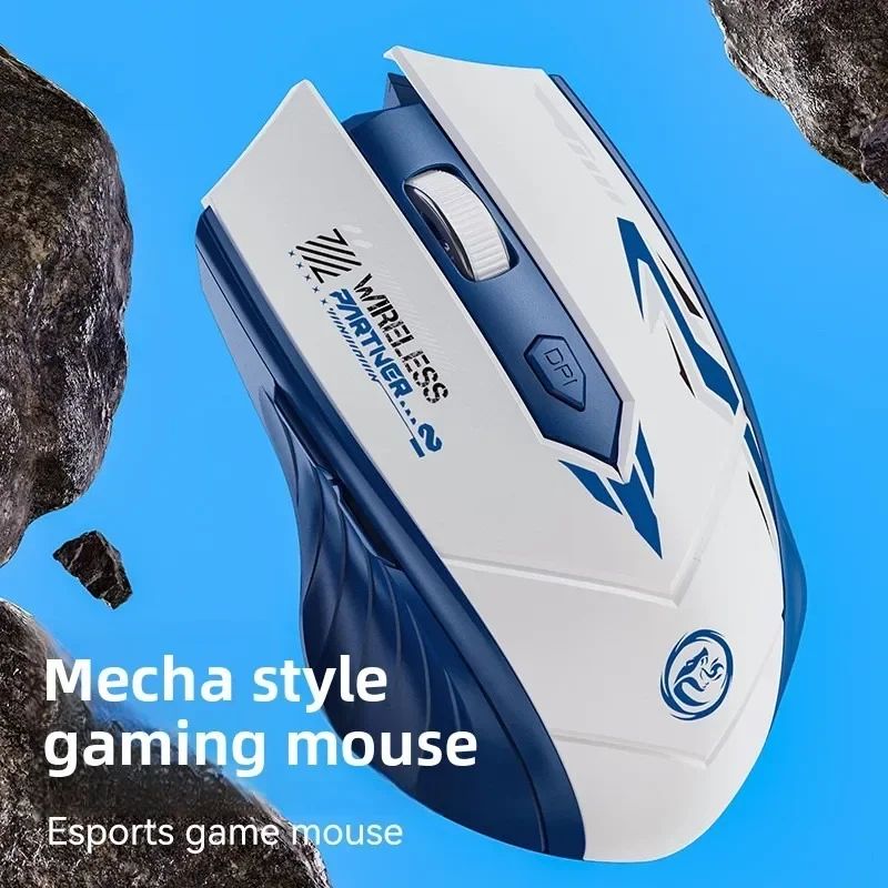 Dual-Mode Wireless Gaming Mouse – 2.4G & Bluetooth 5.4 Rechargeable 1600DPI PC Mouse