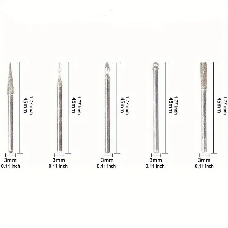 30-Piece Diamond Burr Drill Bit Set