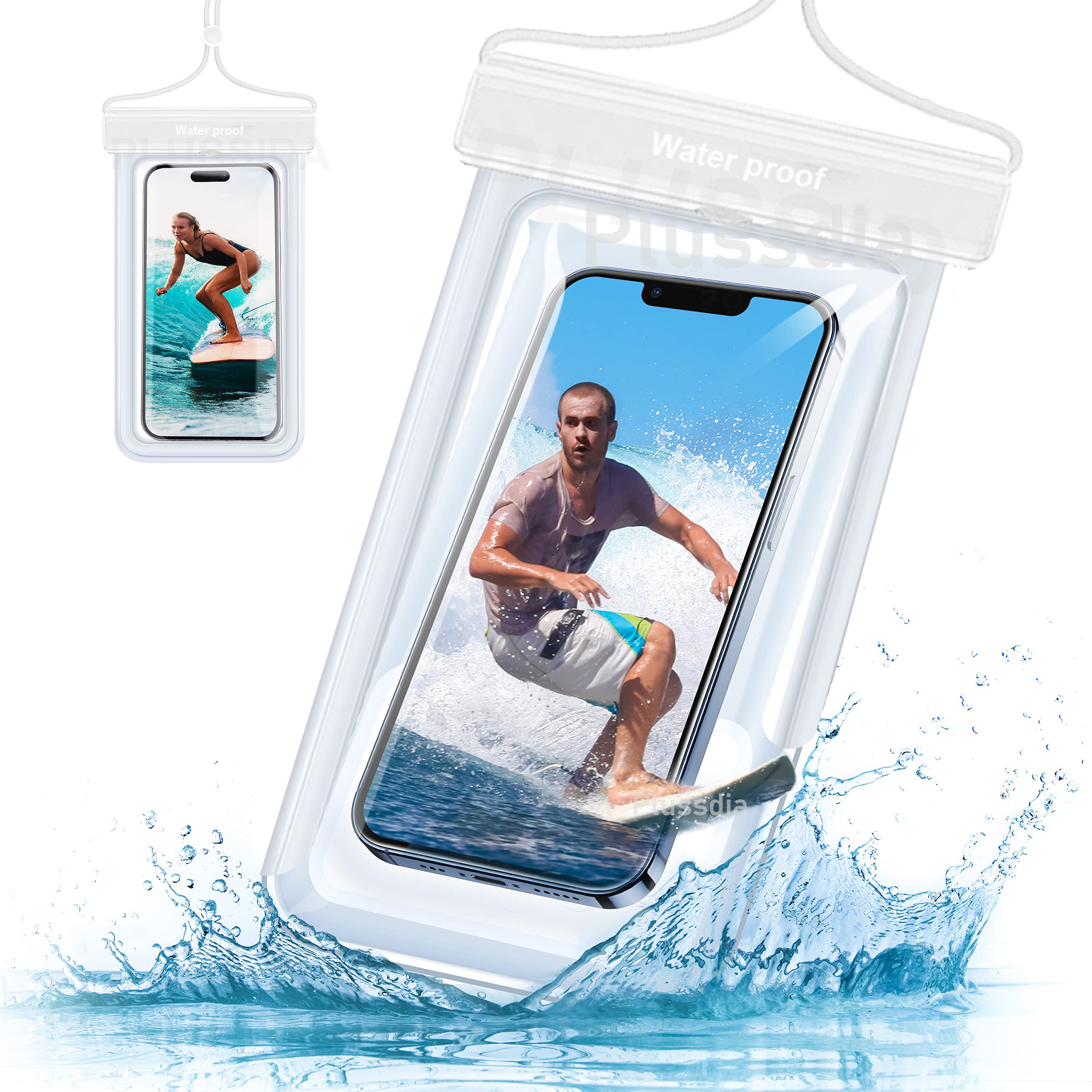 Waterproof Phone Pouch Universal waterproof phone case for Swimming Travel Beach