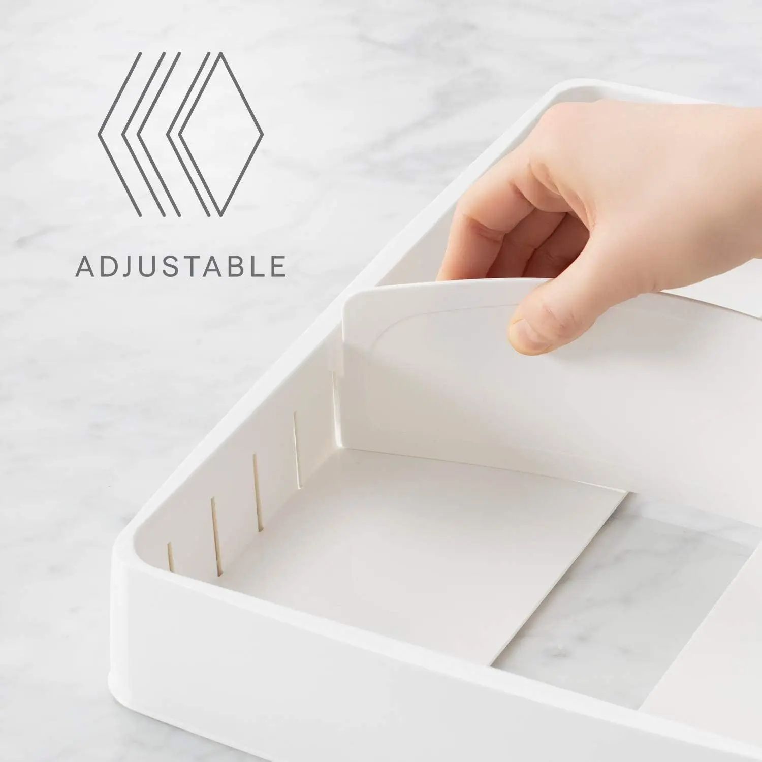 Food Container Lid Organizer Rack with Compartments
