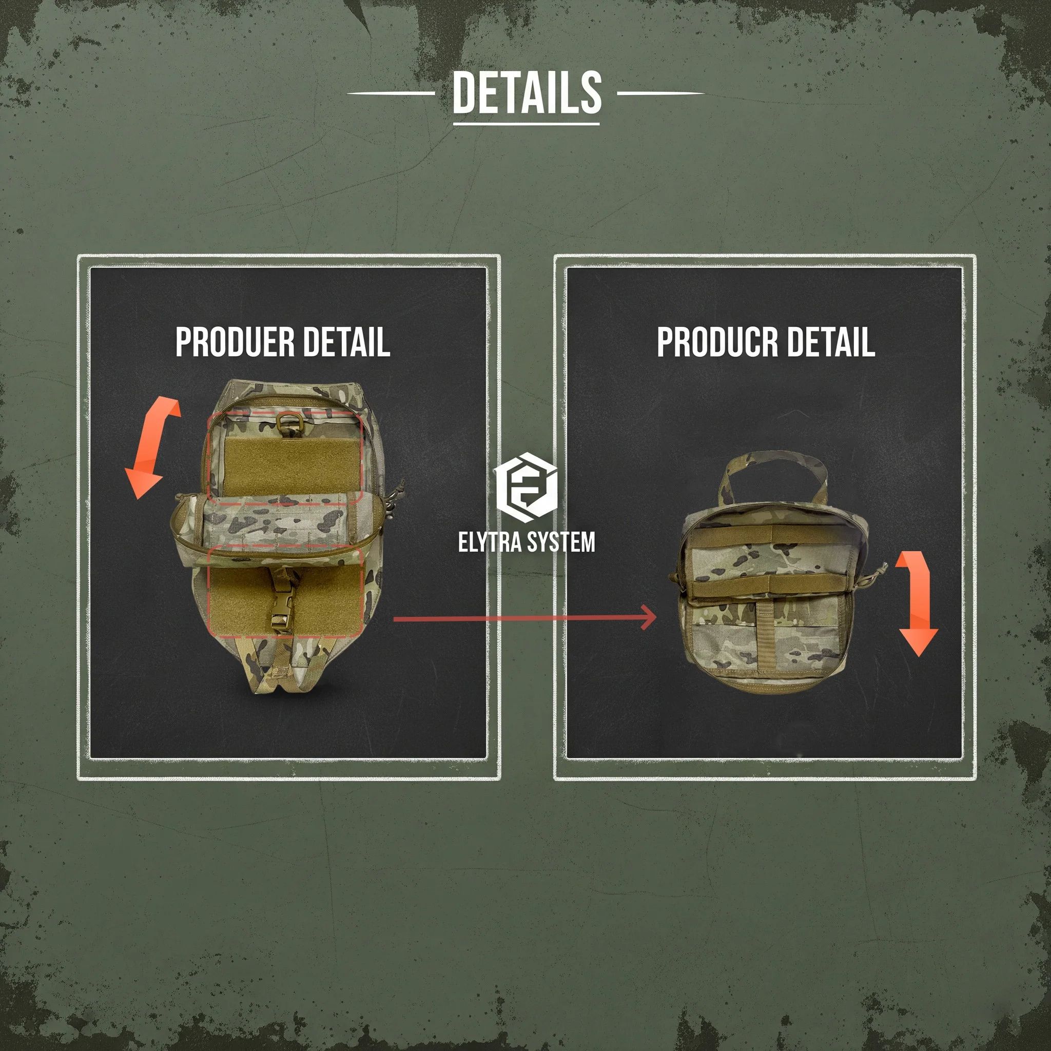 Tactical Plate Carrier Backboard Pouch