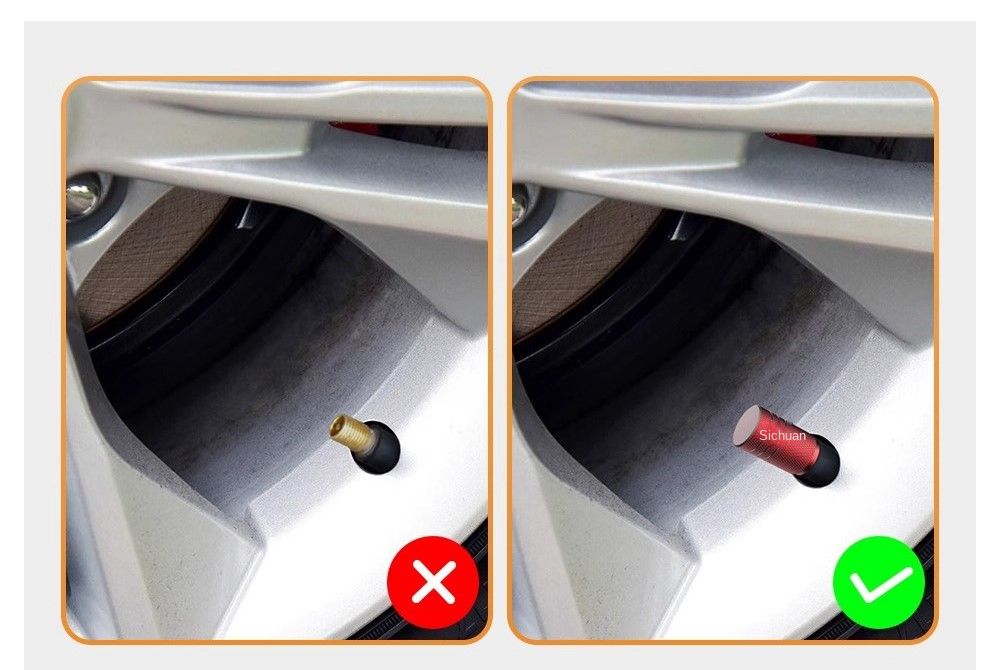 Car Tire Valve Stem Caps, Durable Knurling Design Aluminum Air Valve Caps – Universal Wheel Stem Covers