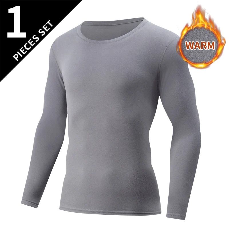 Mens Thermal Underwear Long Sleeve Top and Pants Set