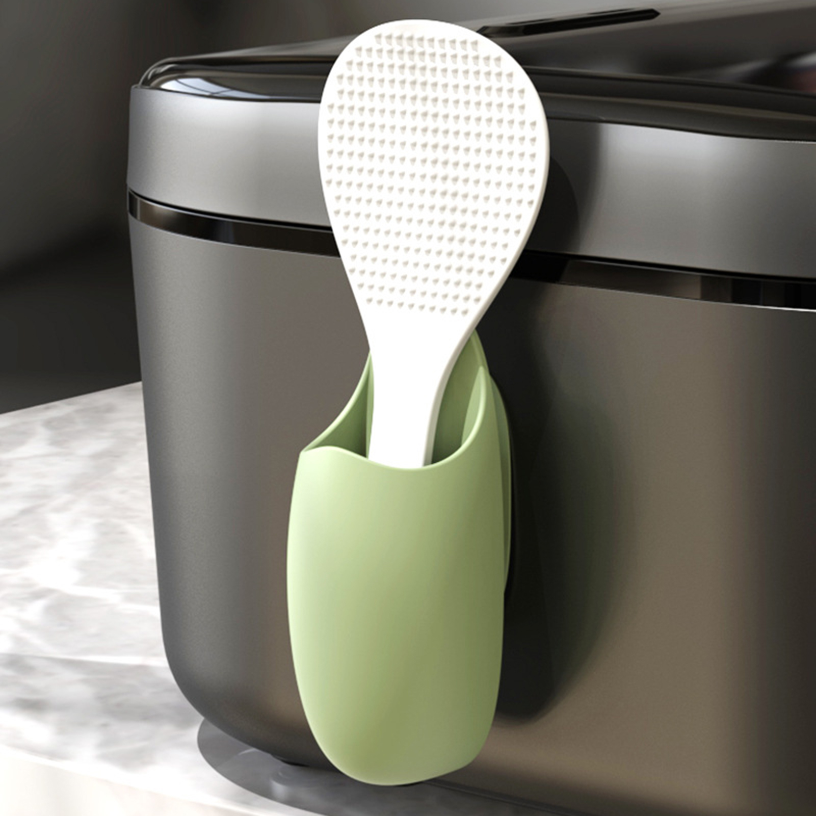 Traceless Rice Scoop Holder Tableware Storage Rack Spoon Holder Kitchen Utensil Organizer
