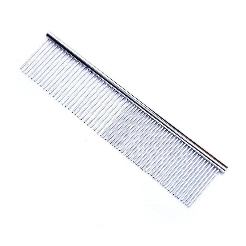 Stainless Steel Pet Grooming Comb: Remove Pet Hair Easily