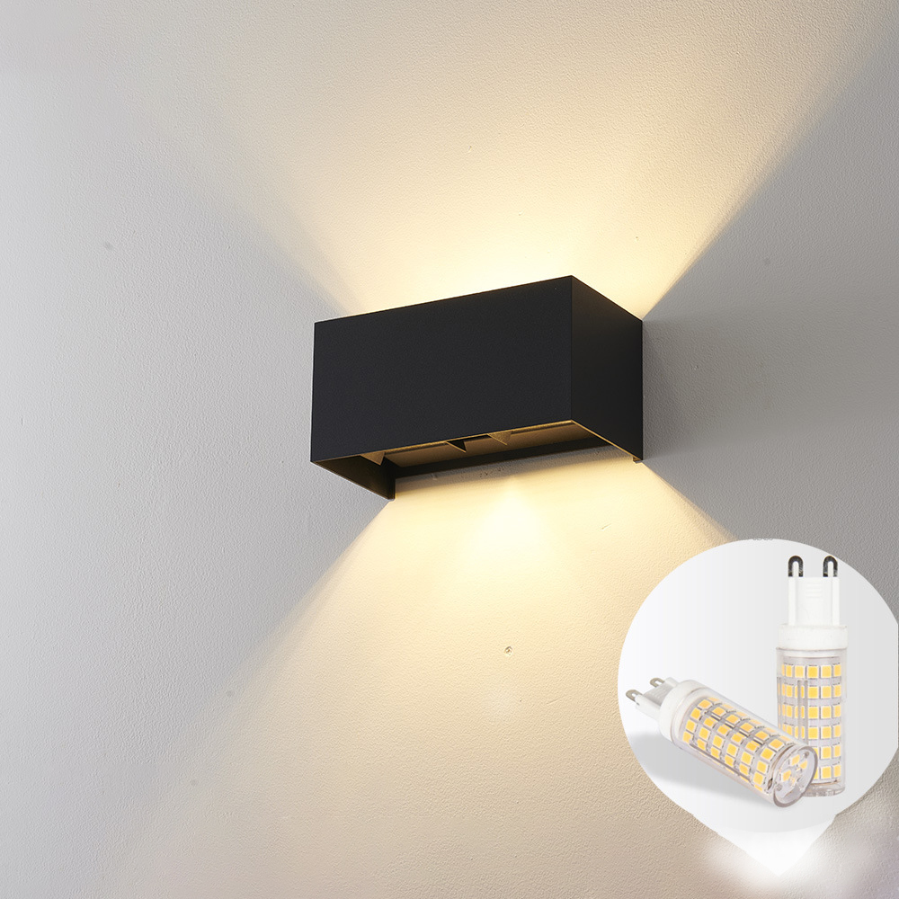 Rechangeable LED Outdoor Wall Lamp, Waterproof Bulb, Garden Porch Lighting