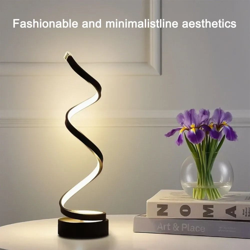 Modern Minimalist Spiral LED Art Lamp