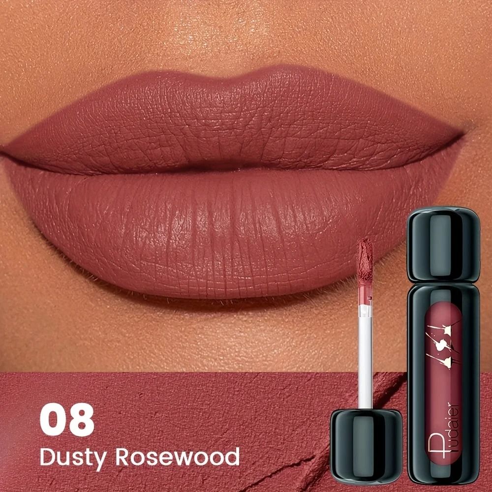 VelvetBloom Matte Velvet Lip Gloss High Pigment Liquid Lip Mud