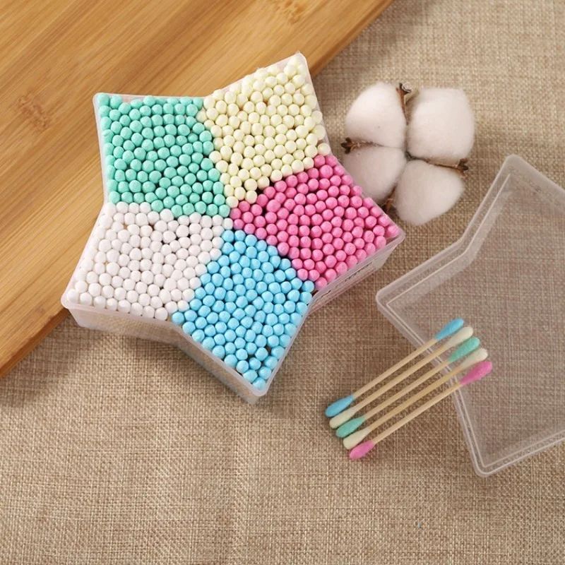 SoftCare Double-Ended Cotton Swabs 500pcs – Gentle Makeup & Ear Cleaning Essentials