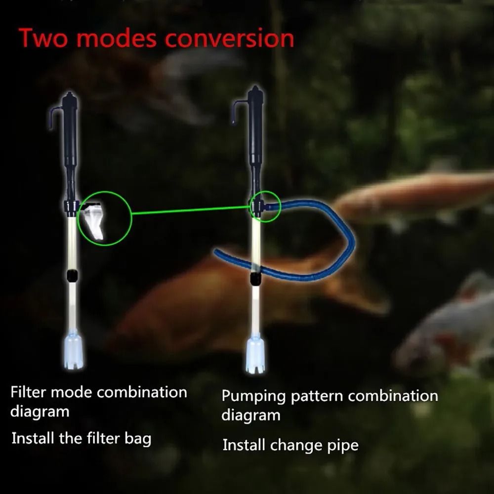 Aquarium Electric Gravel Cleaner Water Changer Vacuum Pump