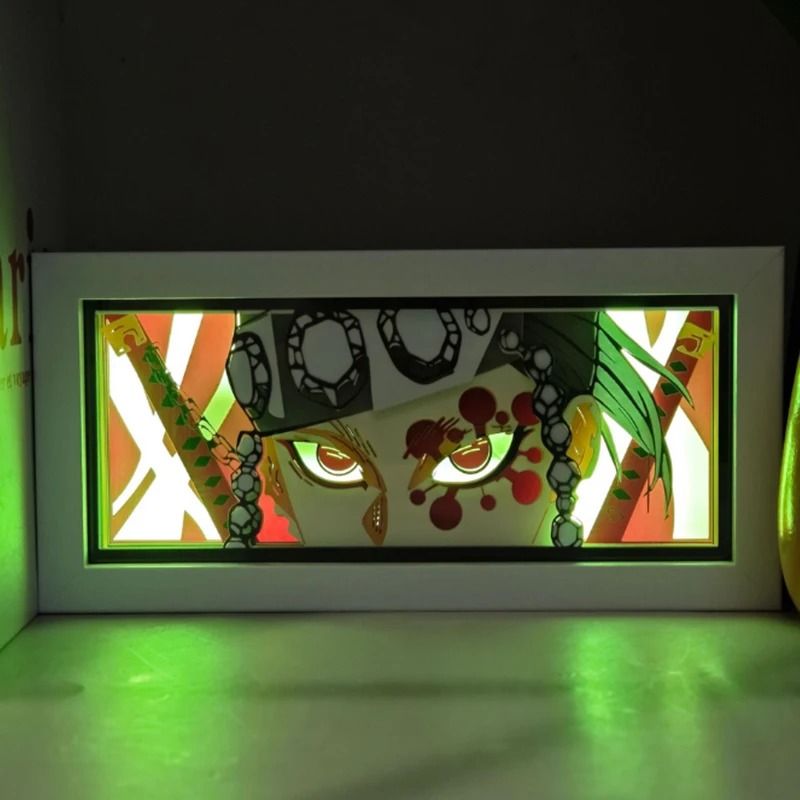 Demon Slayer Tanjiro 3D LED Anime Light Box Night Light