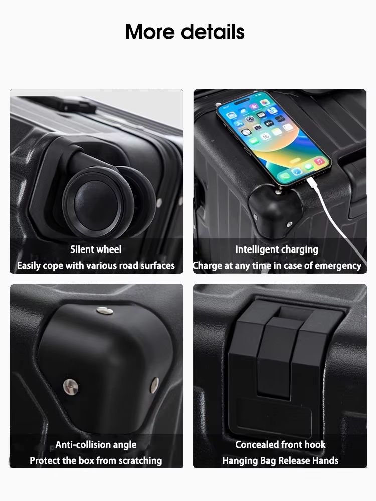 Hard Shell Carry On Suitcase Rolling Travel Luggage with Spinner Wheels 20 24 26 28 30 Inch Large Capacity Durable Lugga
