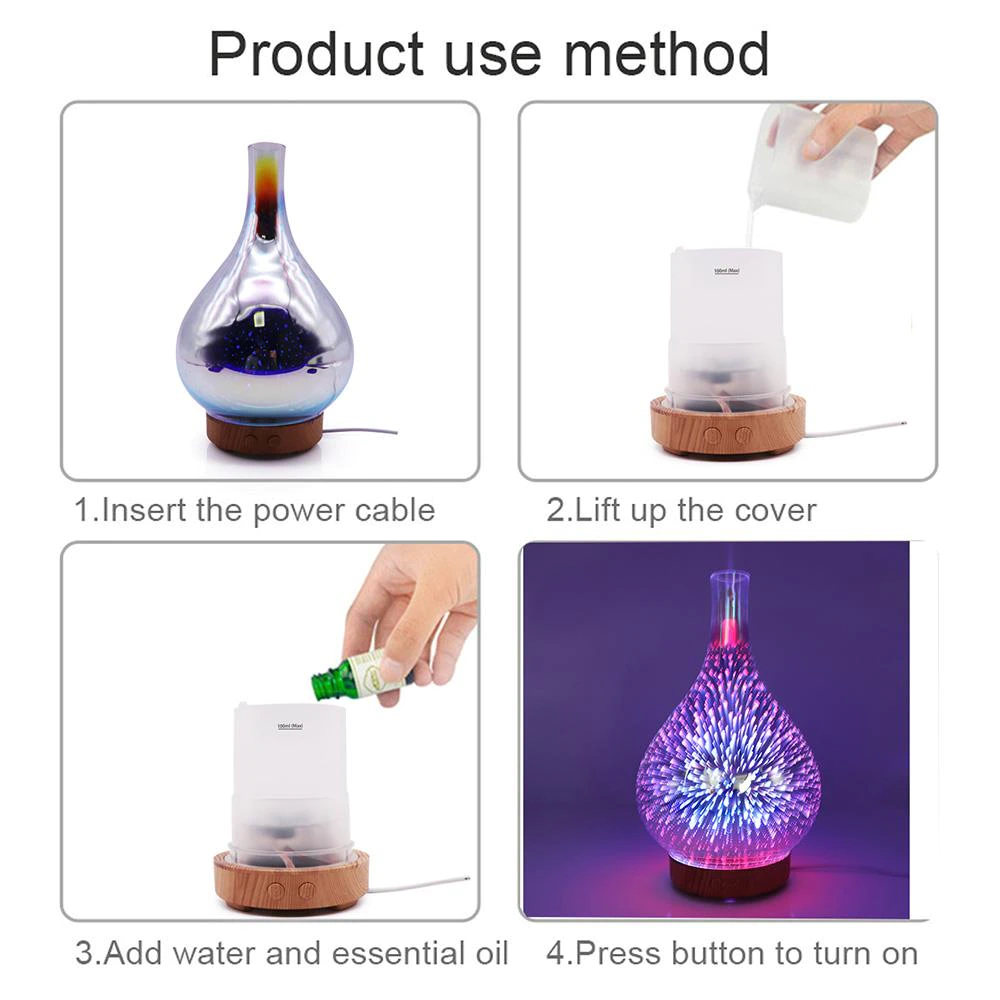 3D Ultrasonic Aromatherapy Diffuser