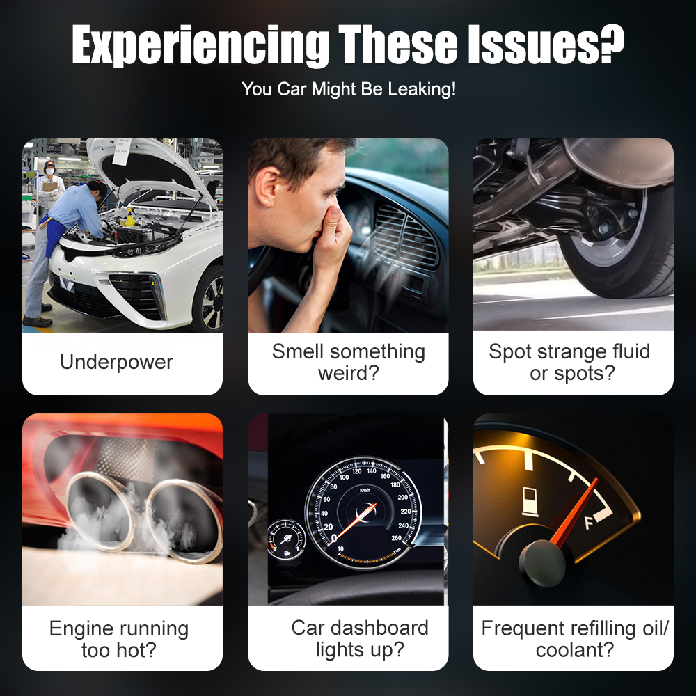 Car Smoke Leak Tester Machine, Vacuum Fuel Pipe Oil Leakage Detector, Auto Diagnostic Tools