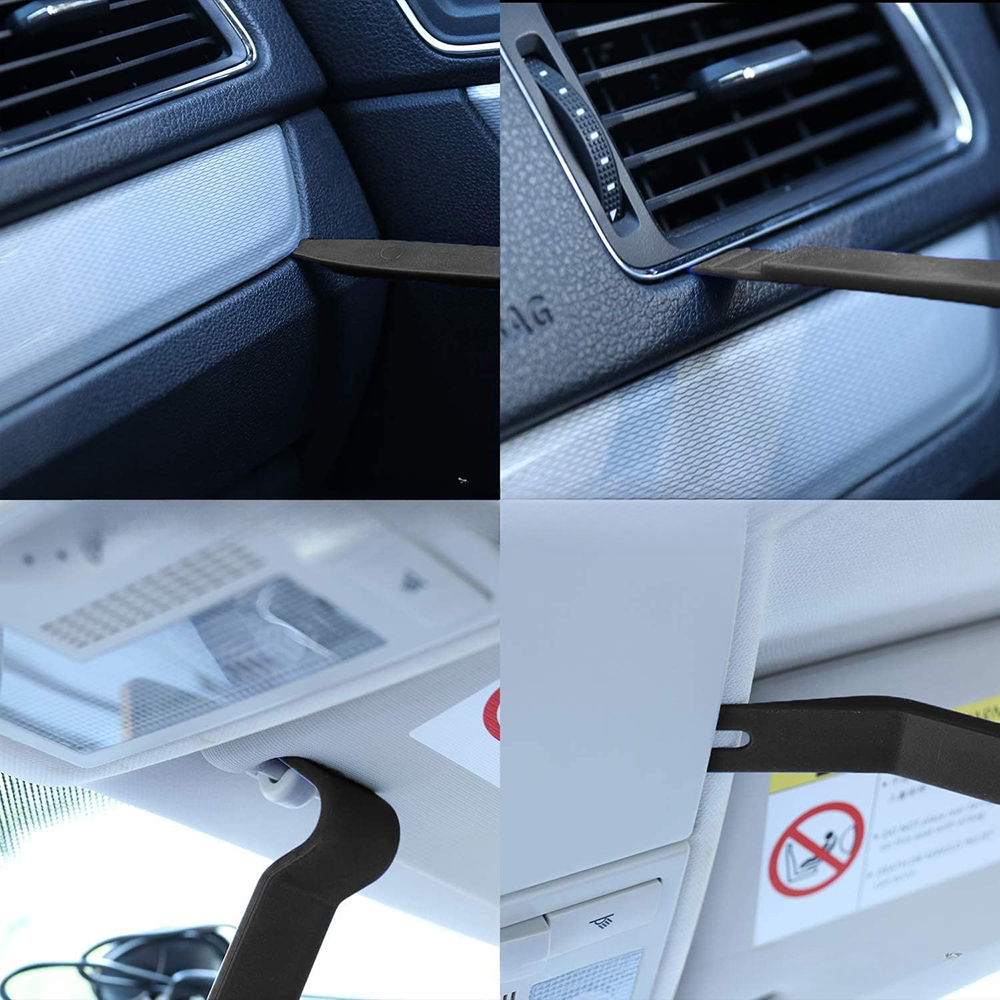 No Scratch Auto Trim Removal Tool Kit, Plastic Pry Tool Set, Interior Door Panel and Clip Fastener Remover for Car