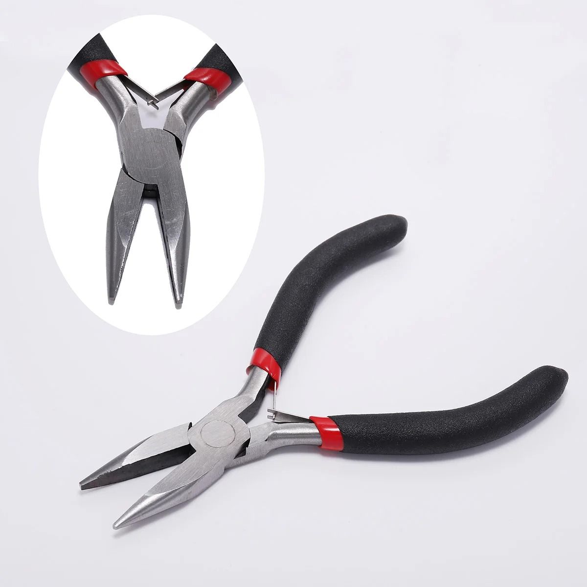 Carbon Hardened Steel Round Nose End Cutting Jewelry Making Pliers Tool