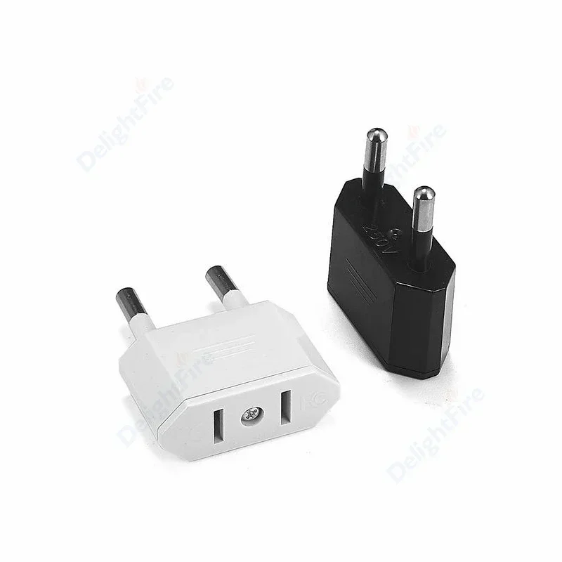 Plug Adapter, Travel Power Converter Euro Socket Electrical Outlet Charger for American to European Use