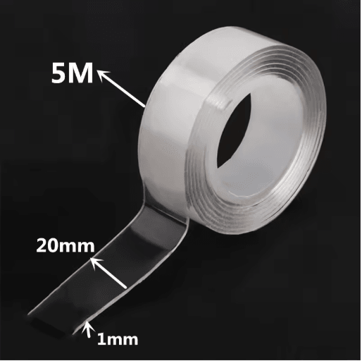 Reusable Nano Tape Double Sided Adhesive 1 to 5M Transparent Waterproof and Cleanable Mounting Tape
