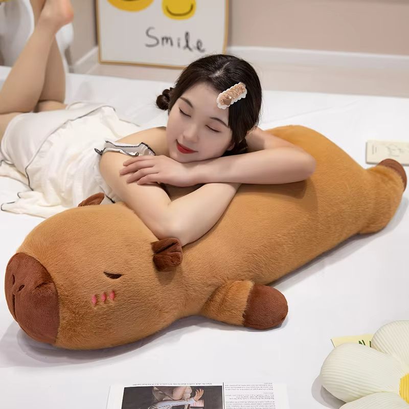 Giant Kawaii Capybara Plush Pillow – Ultra-Soft Cuddly Friend for All Ages