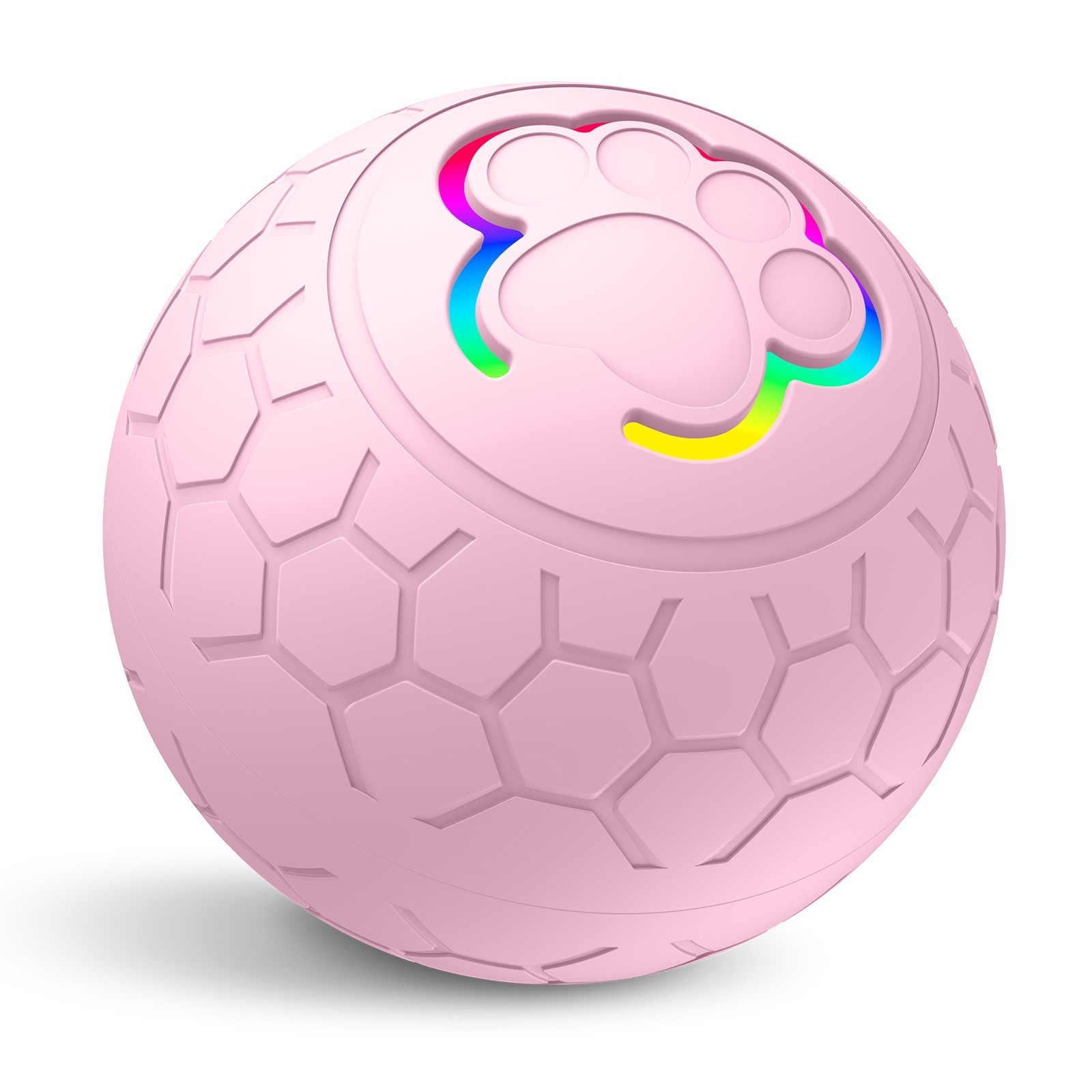 USB Automatic Bouncing Smart Dog Toy Ball, Electronic Interactive Pet Toy Ball with Rolling Motion & RGB Lights