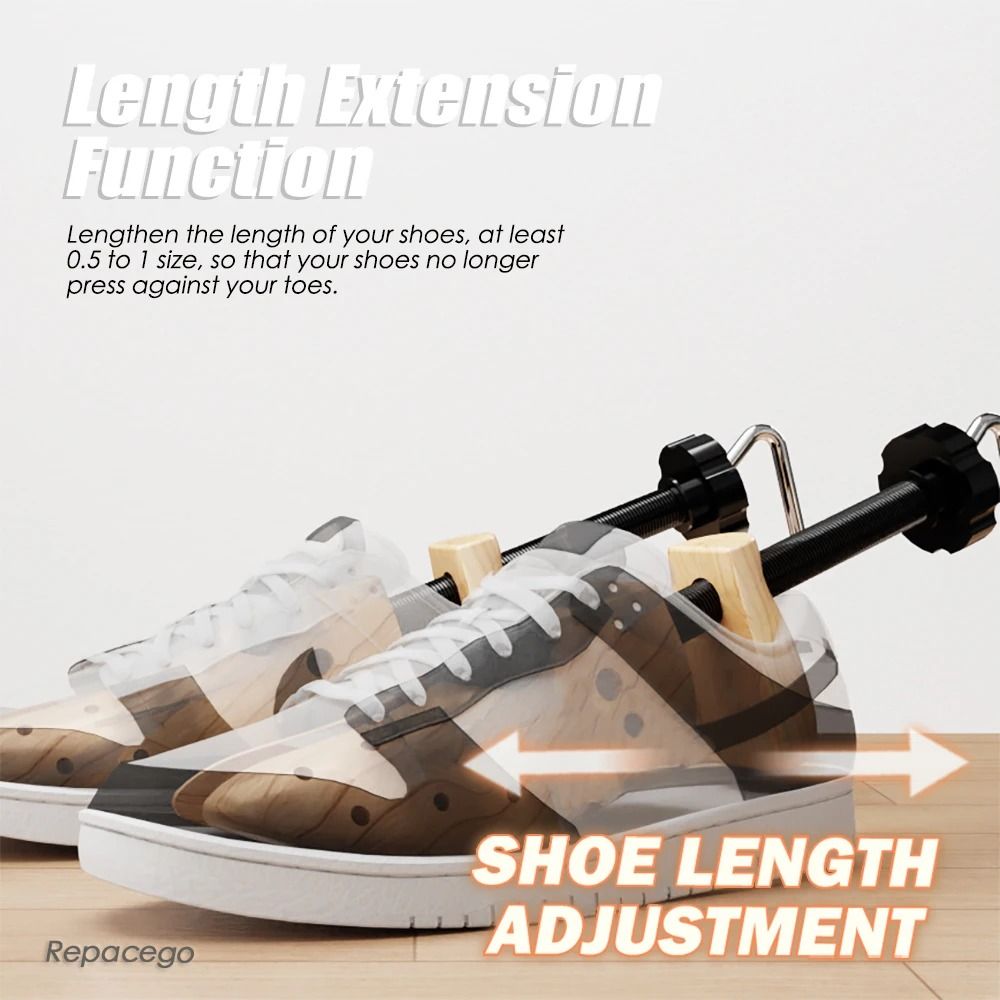 Adjustable Wooden Shoe Tree and Stretcher Expander