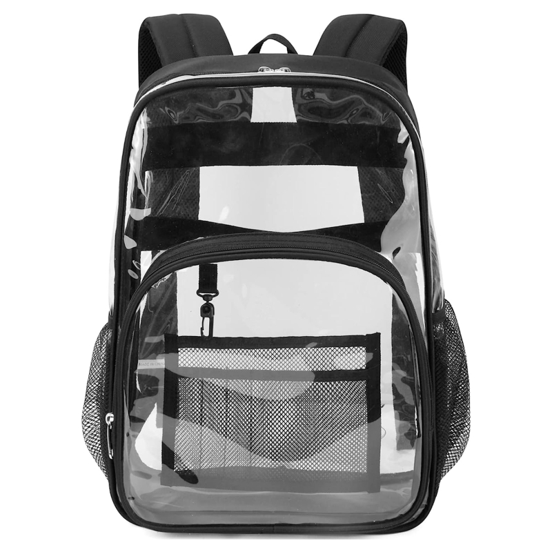 Waterproof Transparent Backpack Large Capacity School Travel Bag