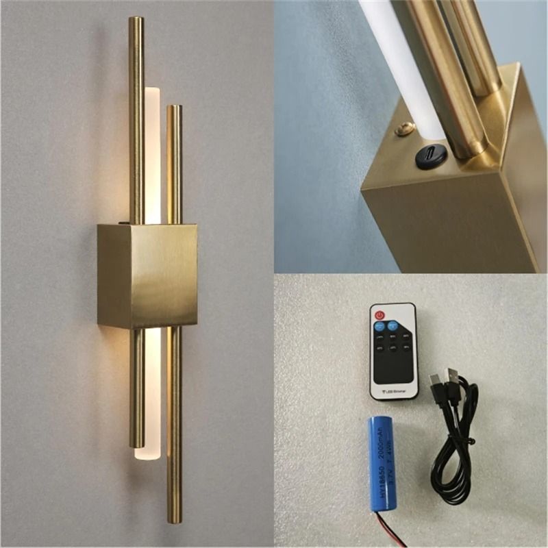Modern Acrylic Wall Lamp with LED Remote Control