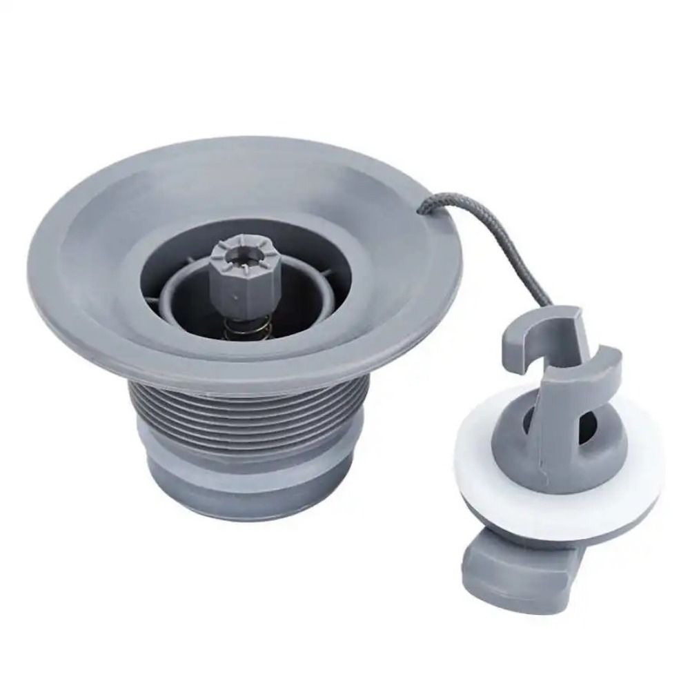 PVC Grey Air Gas Valve Cap, New Replacement Rowing Boat Air Valve, Double Seal Boat Accessories