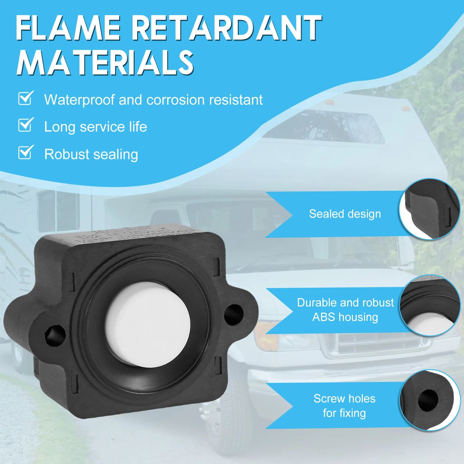 RV Water Pump Pressure Switch Kit Adjustable 40 to 80 PSI Waterproof Diaphragm Pump Controller