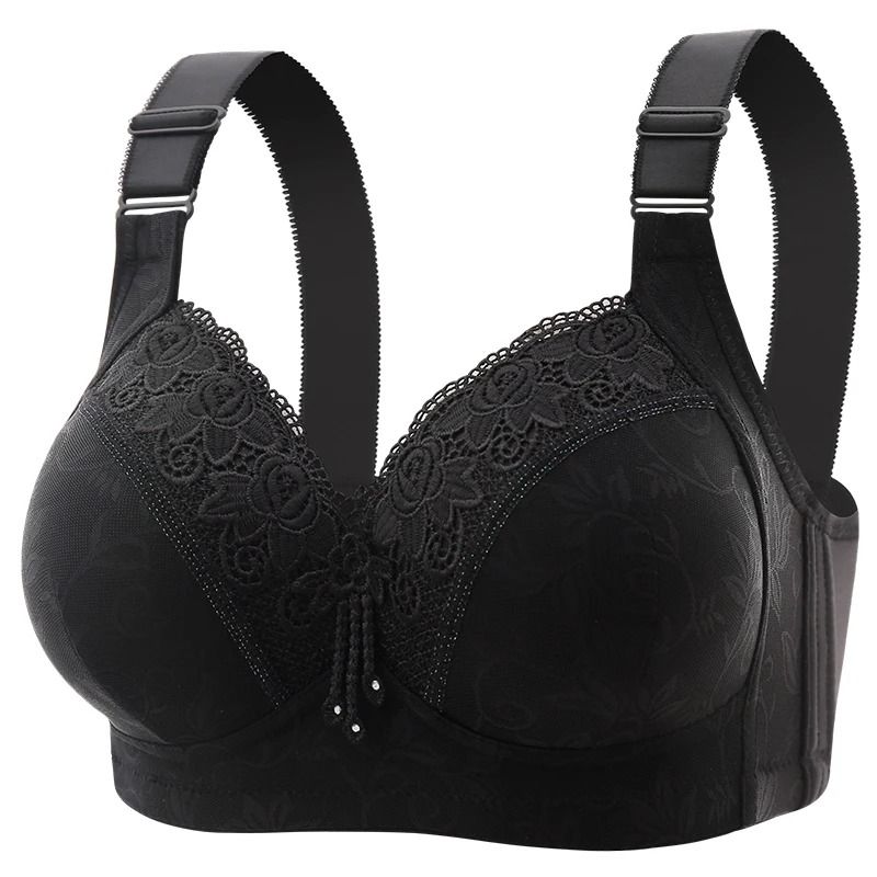 Women's Ultra-Thin Lace Perspective Bralette - Elegant Deep V Lingerie