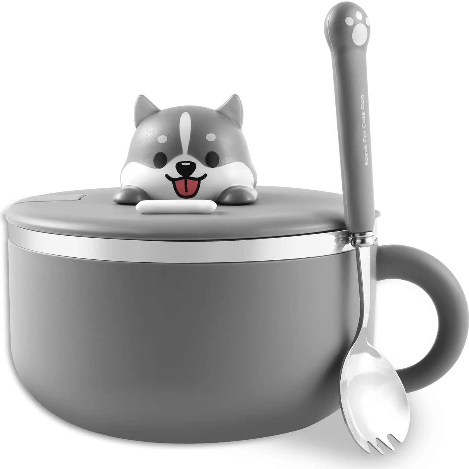1200ml Insulated Stainless Steel Ramen Bowl with Lid
