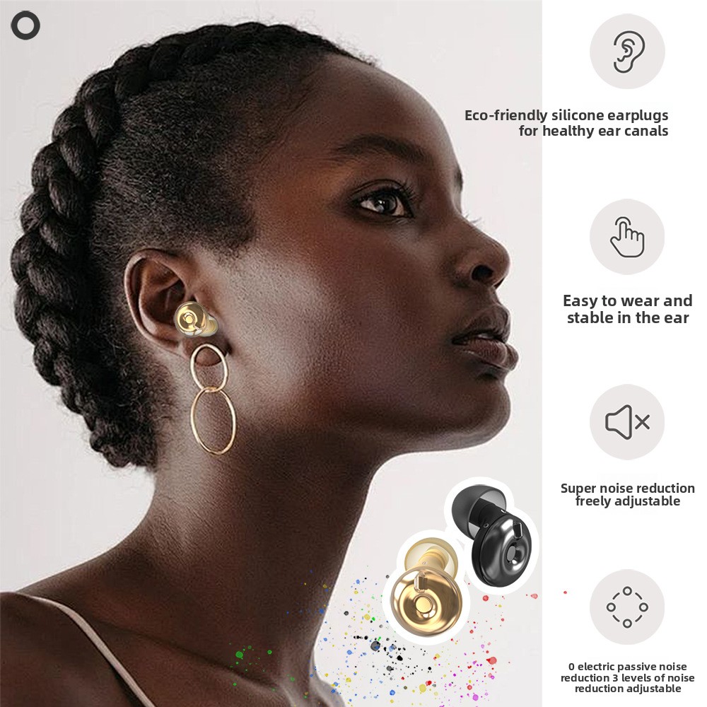 Anti-noise Small Ear Canal Earplugs, Adjustable Sound Insulation and Noise Reduction for Sleep