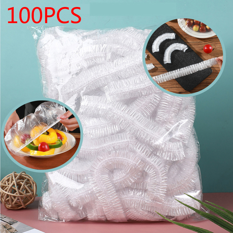 Disposable Food Lids, Elastic Plastic Wrap, Food Grade Covers, Bowls Caps, Food Fresh Saver, Shoe Cover, Shower Headgear