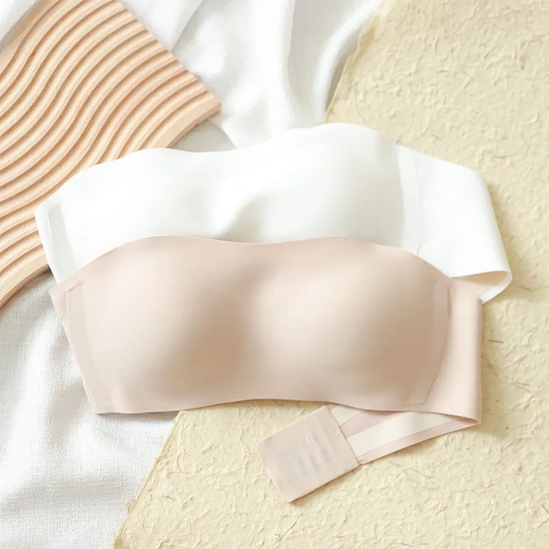 Seamless Anti-Slip Strapless Push Up Bra – Wireless Invisible Tube Top Bralette