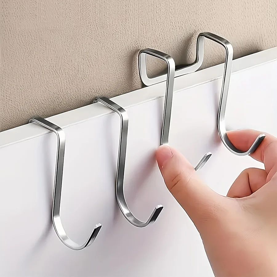 10-Pack S-Shaped Metal Double Hooks