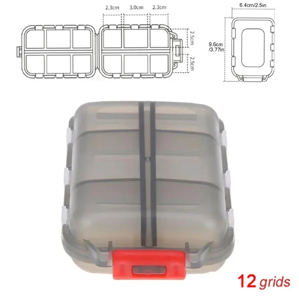 Portable Travel Pill Organizer with 10-Grid Daily Medicine Storage Case