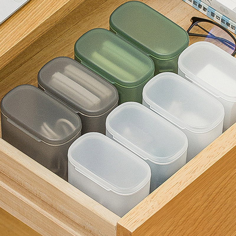 Travel Earphones Charger Cord Storage Box Desktop Data Cable Organizer for USB Cable Wire Management at Home Office