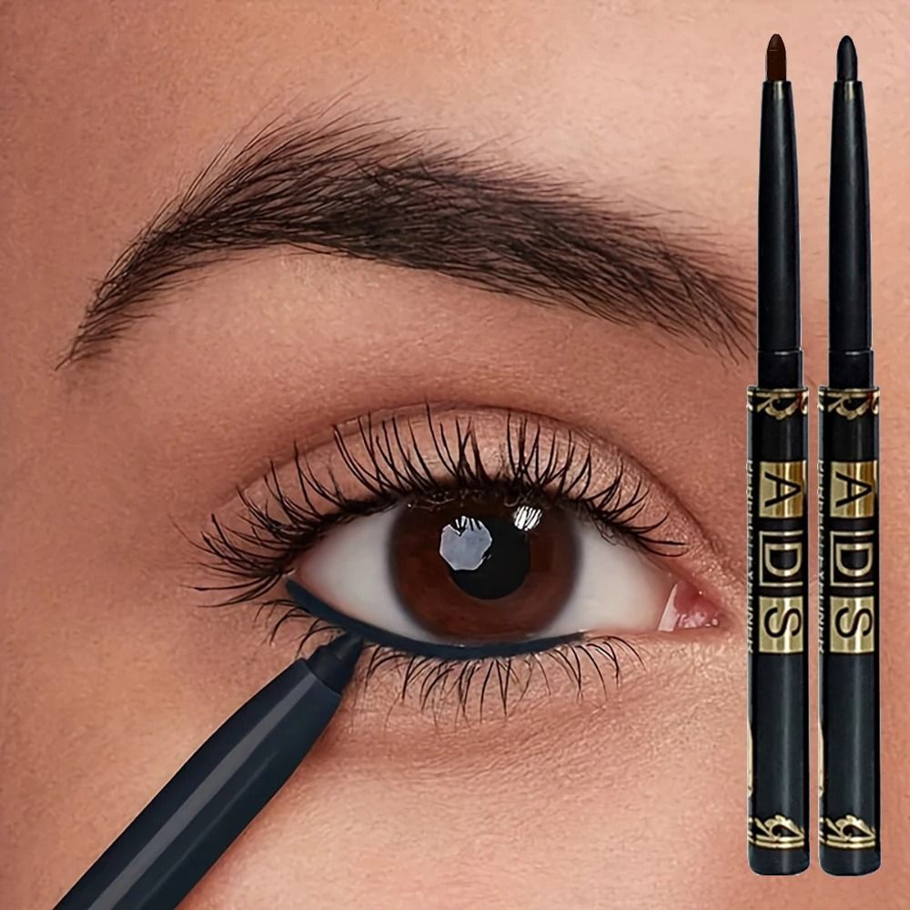 Waterproof Eyeliner Pencil Smudge-Proof Long-Lasting High Pigment Eye Makeup for Beginners