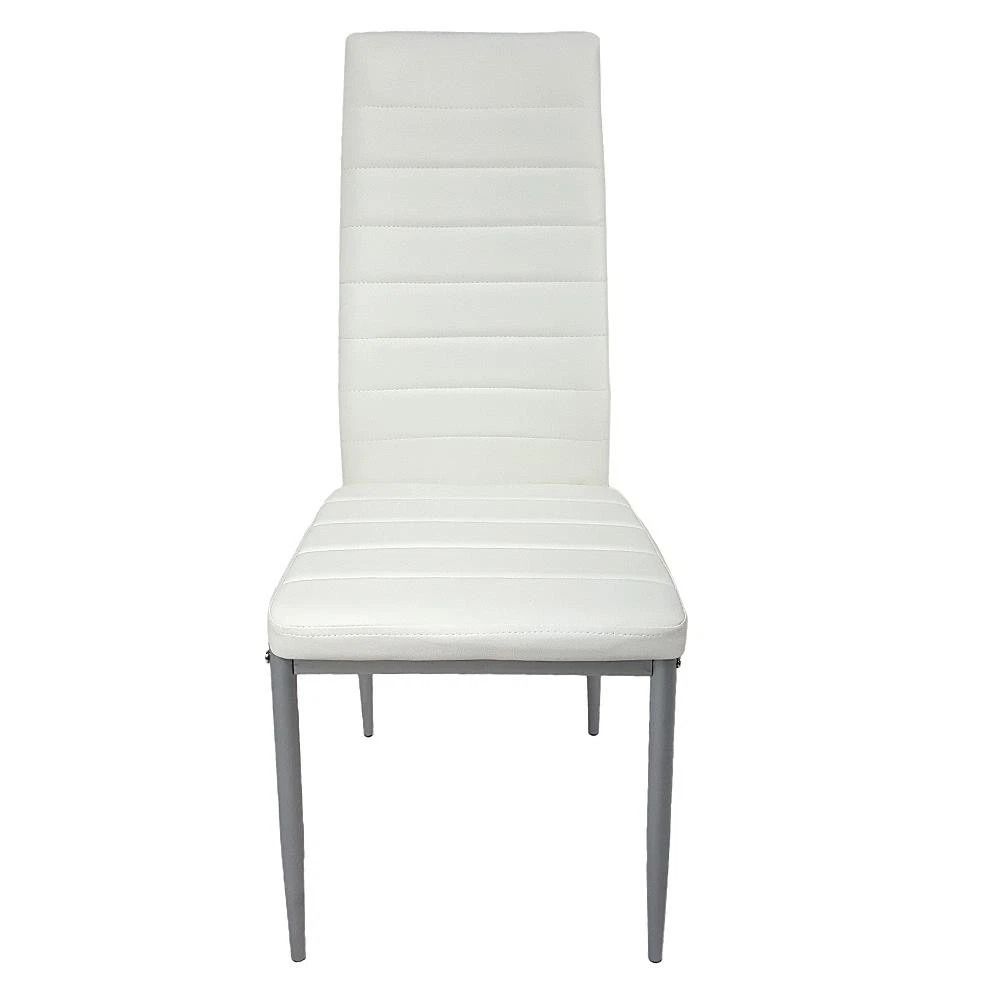 Dining Set with Modern Kitchen Table Set and Leather Dining Chairs