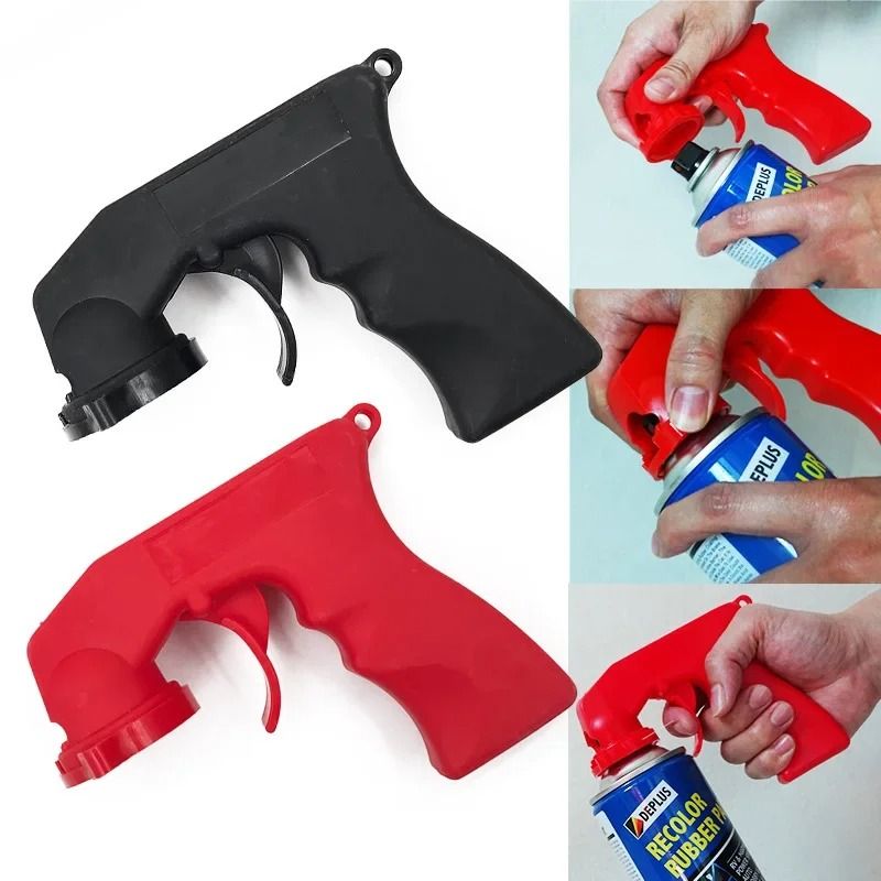 Ergonomic Paint Spray Handle Aerosol Trigger Adapter with Lock
