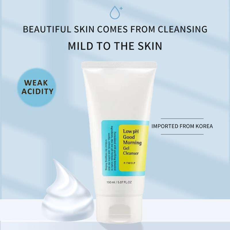 PTWOP Low pH 150ml Facial Cleanser – Gentle Oil Control, Moisturizing Face Wash for Whitening & Exfoliating, Deep Remove
