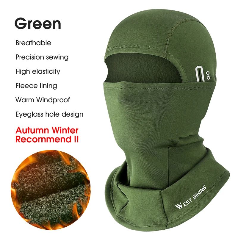 WEST BIKING Winter Fleece Balaclava Windproof Thermal Face Mask