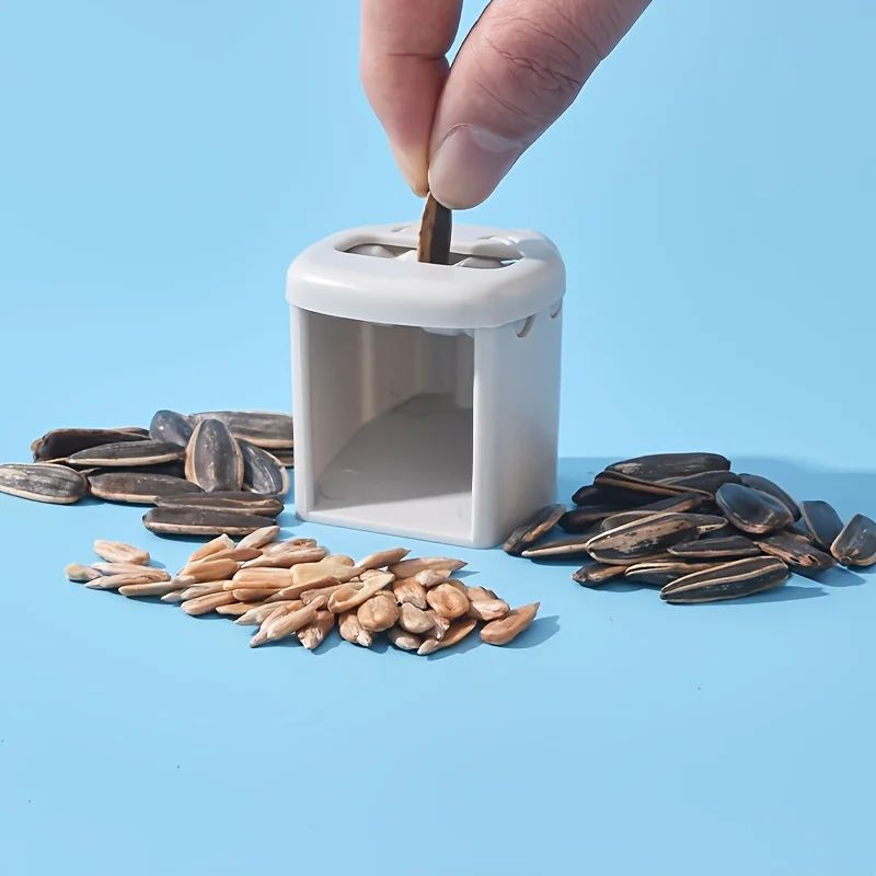 2-Pack Manual Sunflower Seed Sheller Clip - Fast Sunflower Seed Splitter & Peeler Tool