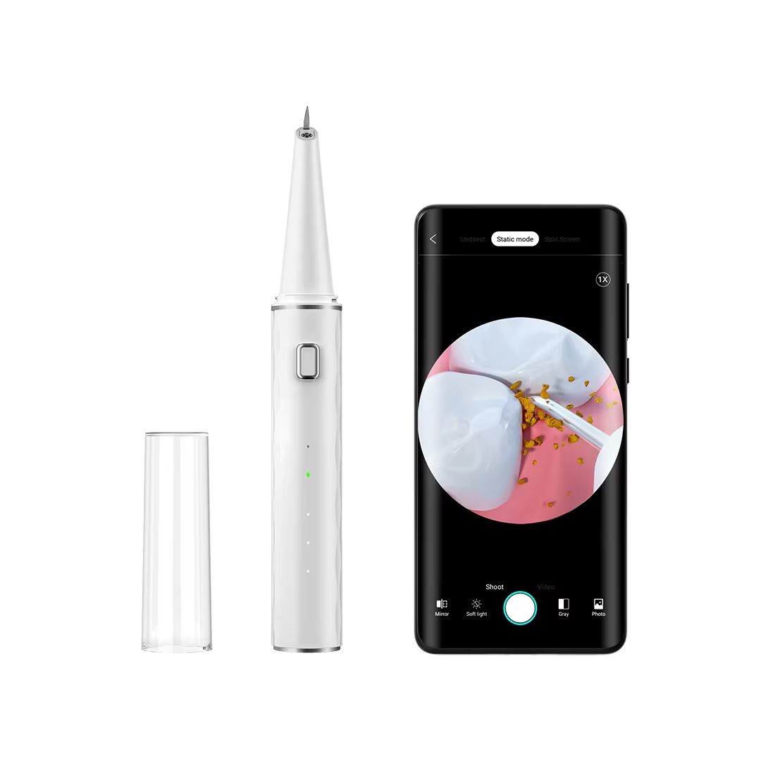 USB Rechargeable Electric Dental Scaler Ultrasonic Tartar Remover with LED Precision Teeth Cleaner