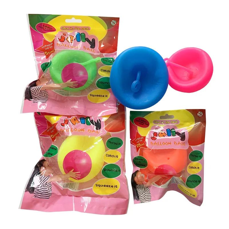 Transparent Bubble Ball Blowing Balloon Toy with Stretchy TPR Material