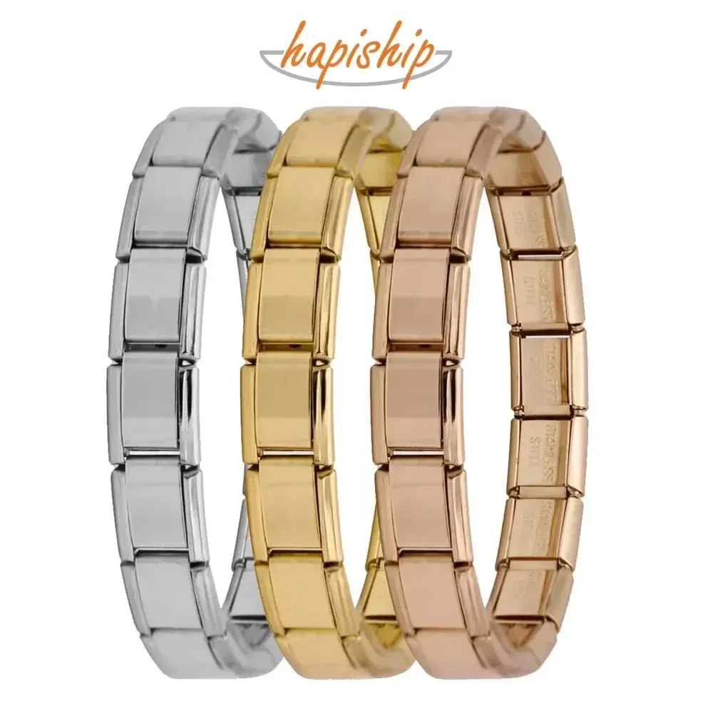 Hapiship Womens Elastic Charm Bracelet Fashionable Stainless Steel Bangle