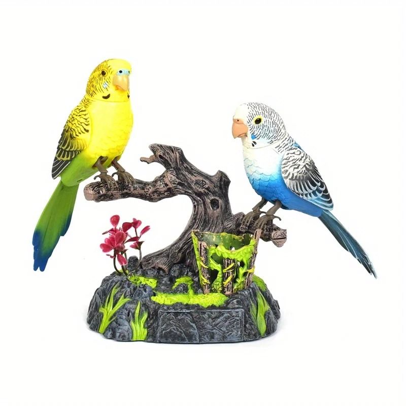 Vivid Simulation Bird Ornament – 2D Acrylic Sculptural Miniature for Modern Desktop Displays & Creative Home Decor